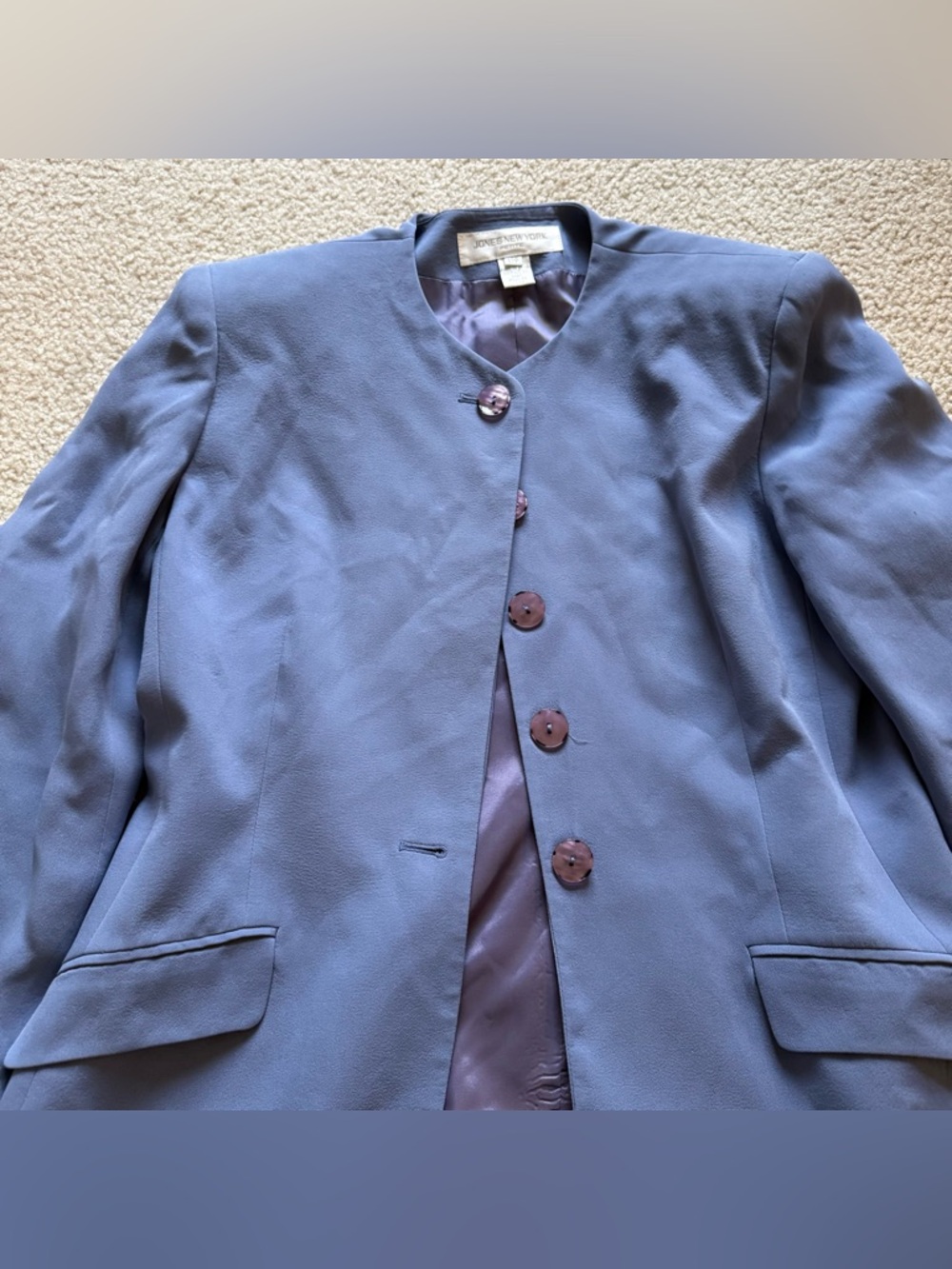 Vintage Jones New York silk blazer - Picture 5 of 14